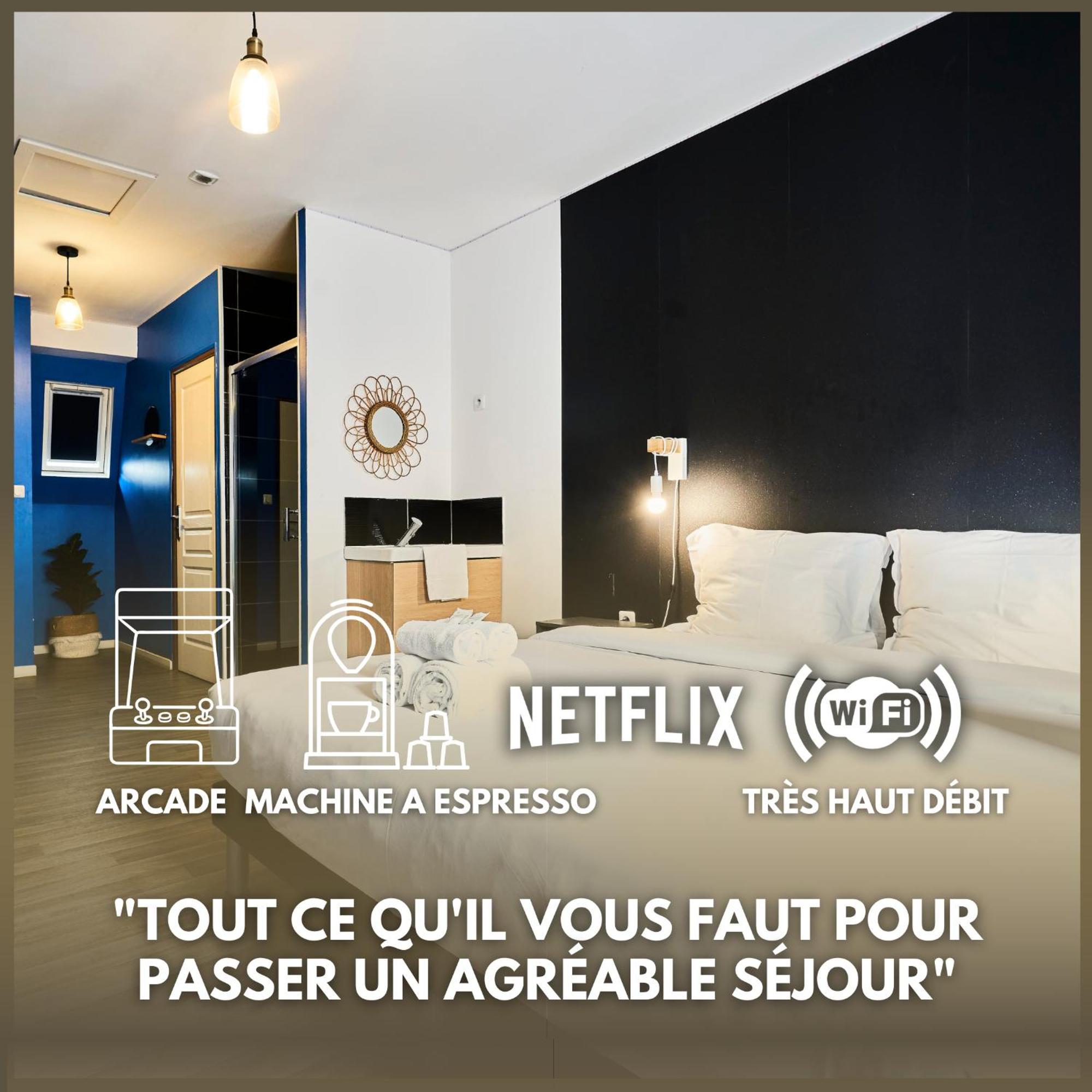 Ng Prestige - Lille I Roubaix Centre I 121 - Gamer - Arcade De Jeux - Wifi - Netflix Extérieur photo